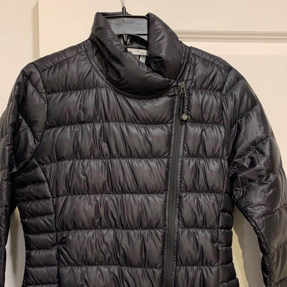 Athleta Black Down Jacket sz S